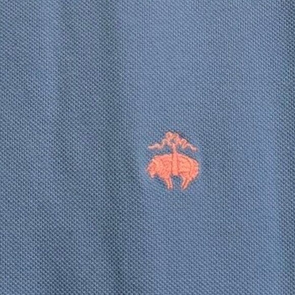 Brooks Brothers 346 Original Fit Blue Polo Shirt Sz L - Picture 4 of 10